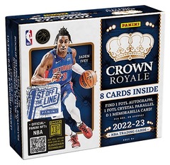 2022-23 Panini Crown Royale NBA Basketball Hobby Box FOTL (First Off The Line)